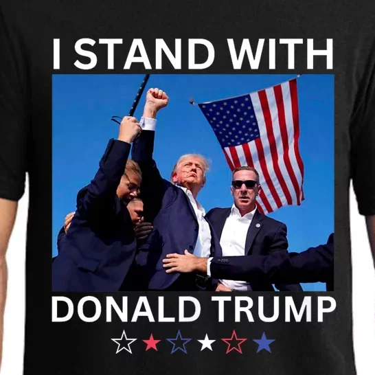 Trump 2024 I Stand With Donald Trump After Shooting At Rally Pajama Set