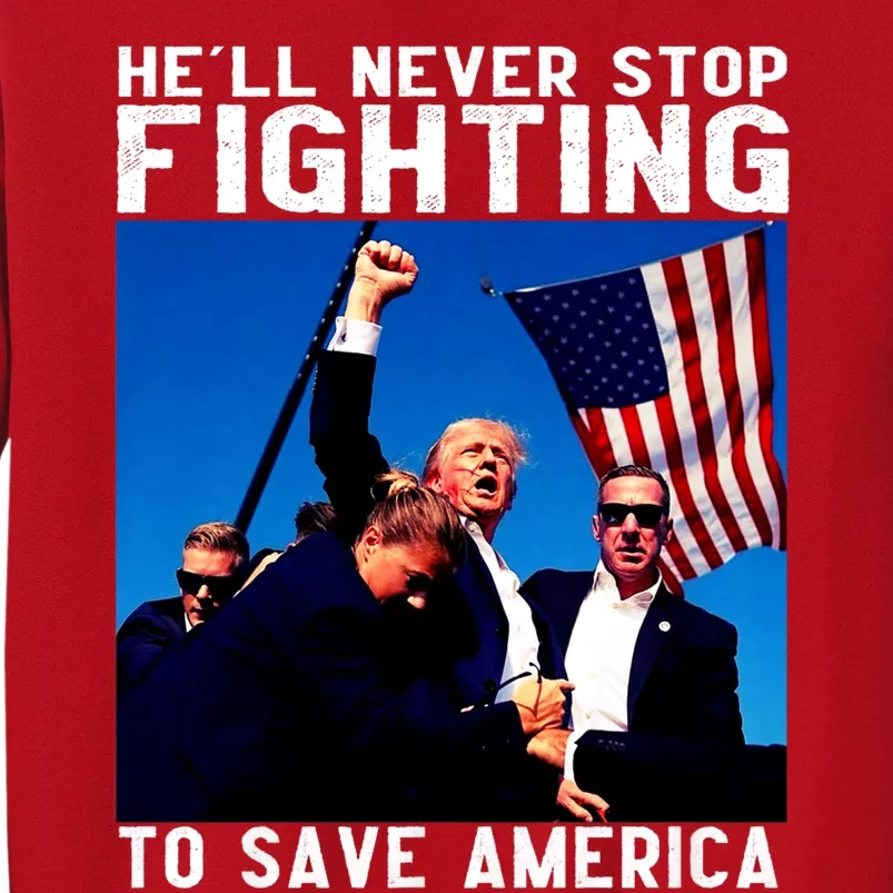 Trump 2024 Ill Be Back 2024 HeLl Never Stop Fighting To Save America Sweatshirt