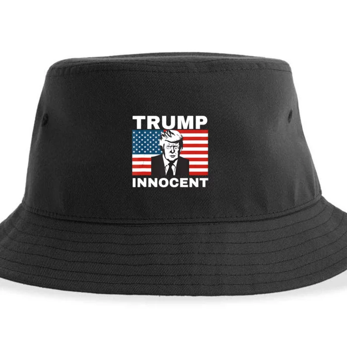 Trump 2024 Innocent TRUMP ProTrump AntiDemocrat Sustainable Bucket Hat