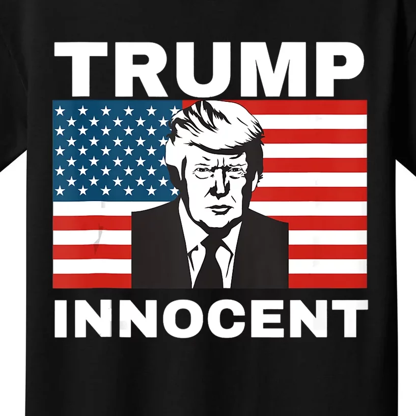 Trump 2024 Innocent TRUMP ProTrump AntiDemocrat Kids T-Shirt