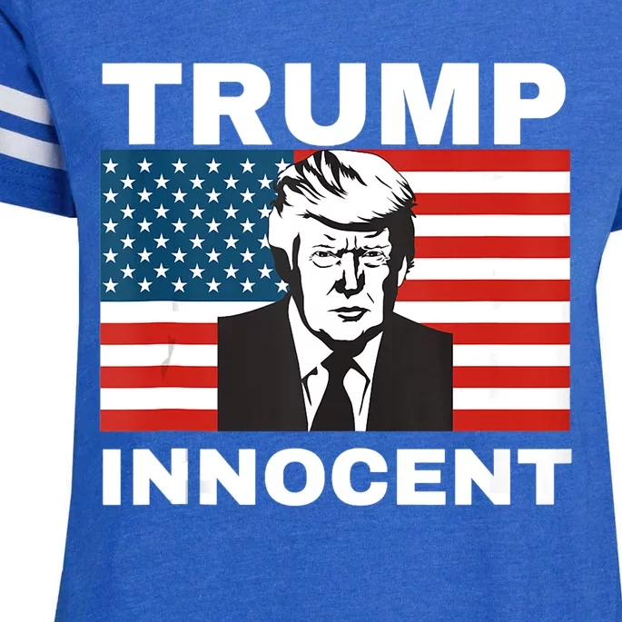 Trump 2024 Innocent TRUMP ProTrump AntiDemocrat Enza Ladies Jersey Football T-Shirt