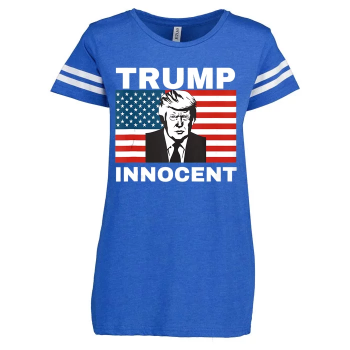 Trump 2024 Innocent TRUMP ProTrump AntiDemocrat Enza Ladies Jersey Football T-Shirt