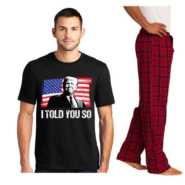 Trump 2024 I Told You So Re Elect President American Flag Pajama Set