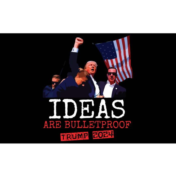 Trump 2024 Ideas Are Bulletproof Trump 2024 Bumper Sticker