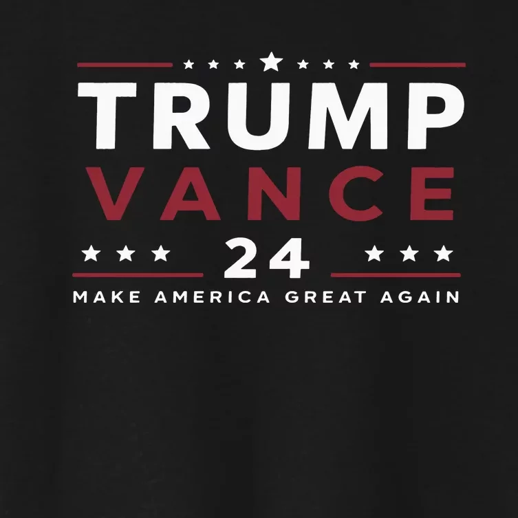 Trump 2024 Jd Vance Trump Vance 24 Women's Crop Top Tee