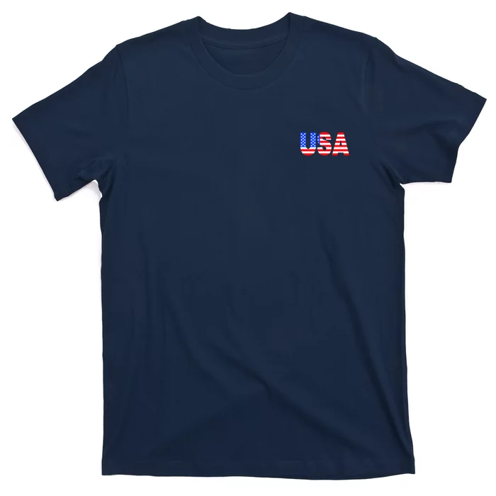 Trump 24 Jersey Style Front Pocket Logo and Back T-Shirt