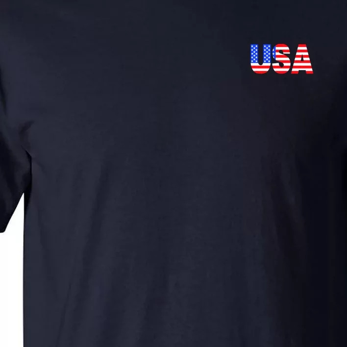 Trump 24 Jersey Style Front Pocket Logo and Back Tall T-Shirt