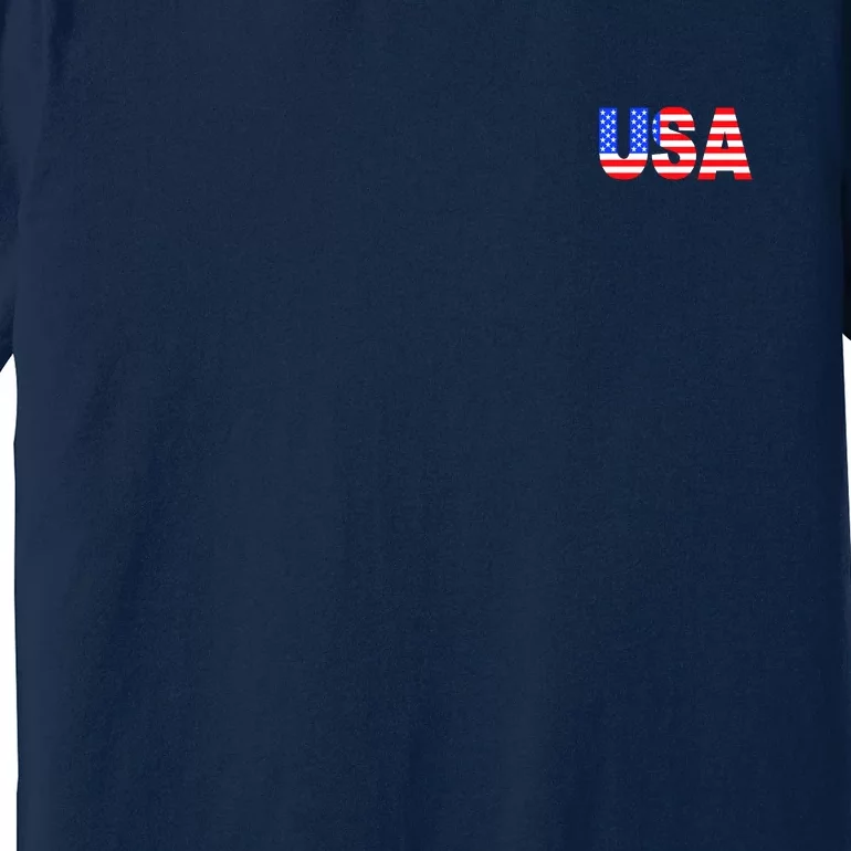 Trump 24 Jersey Style Front Pocket Logo and Back Premium T-Shirt