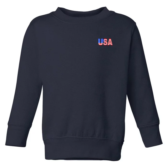 Trump 24 Jersey Style Front Pocket Logo and Back Toddler Sweatshirt