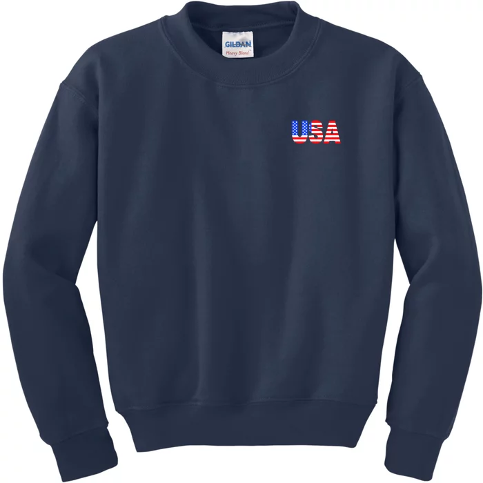 Trump 24 Jersey Style Front Pocket Logo and Back Kids Sweatshirt