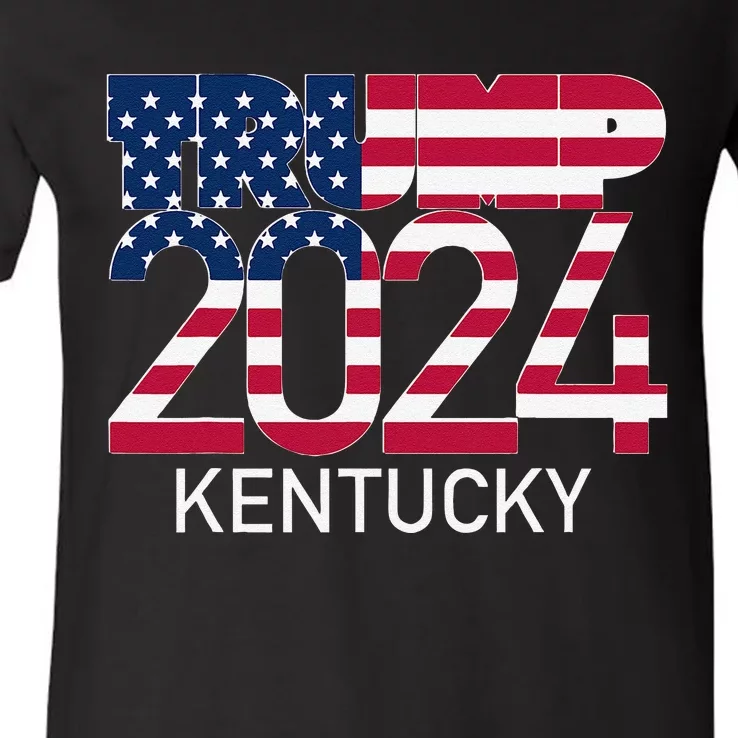 Trump 2024 Kentucky V-Neck T-Shirt