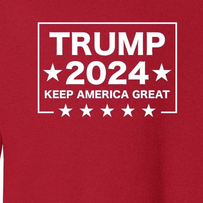 Trump 2024 Keep America Great Toddler Sweatshirt