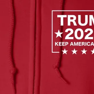 Trump 2024 Keep America Great Full Zip Hoodie