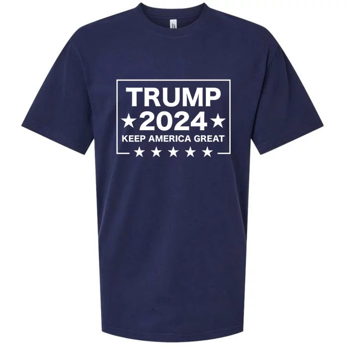 Trump 2024 Keep America Great Sueded Cloud Jersey T-Shirt