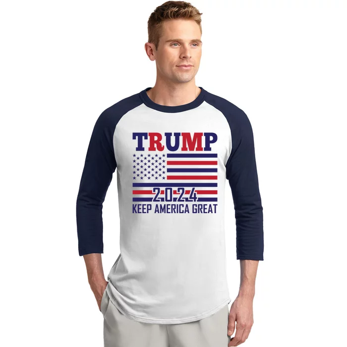 Trump 2024 Keep America Great Baseball Sleeve Shirt