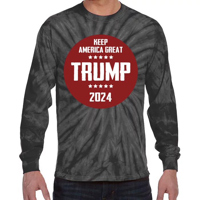 Trump 2024 | Keep America Great Tie-Dye Long Sleeve Shirt