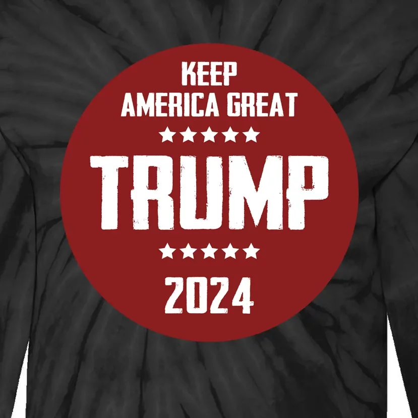 Trump 2024 | Keep America Great Tie-Dye Long Sleeve Shirt