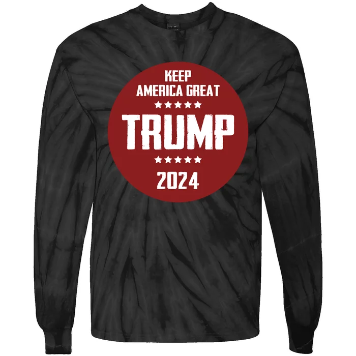 Trump 2024 | Keep America Great Tie-Dye Long Sleeve Shirt