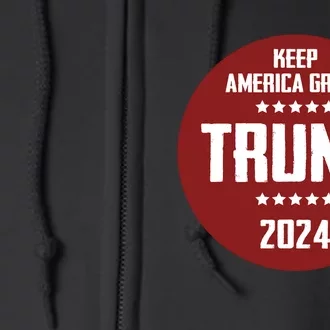 Trump 2024 | Keep America Great Full Zip Hoodie