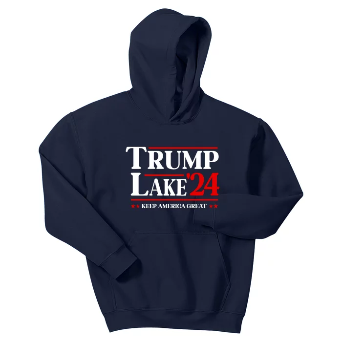 Trump 2024 Keep America Great Again Kids Hoodie