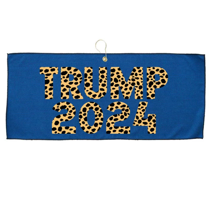 Trump 2024 Leopard Design Large Microfiber Waffle Golf Towel