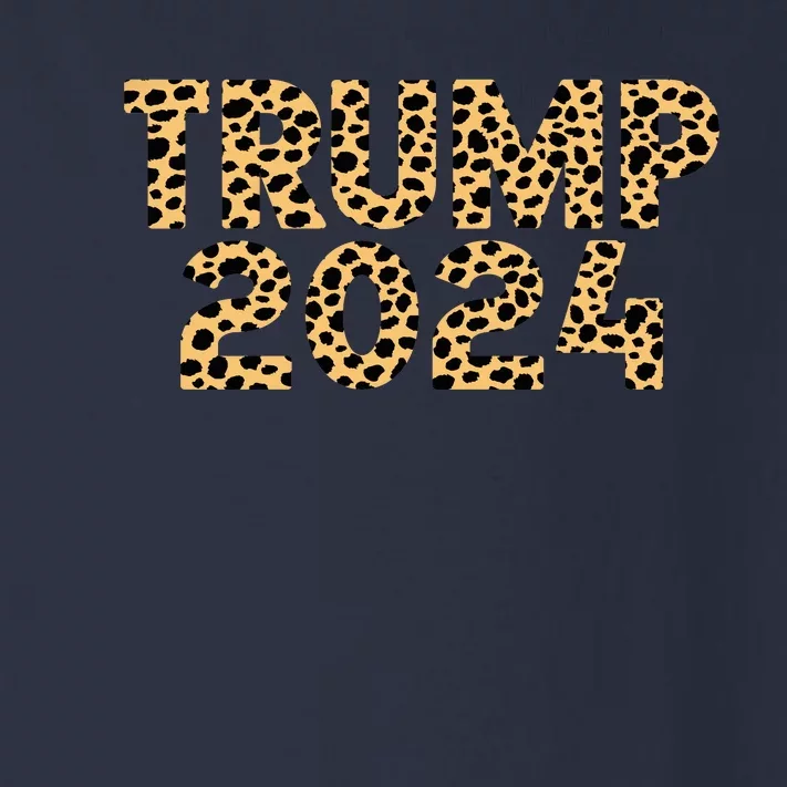 Trump 2024 Leopard Design Toddler Long Sleeve Shirt