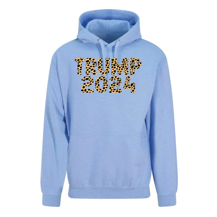 Trump 2024 Leopard Design Unisex Surf Hoodie