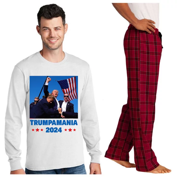 Trumpamania 2024 Let Trumpamania Run Way Brother Long Sleeve Pajama Set