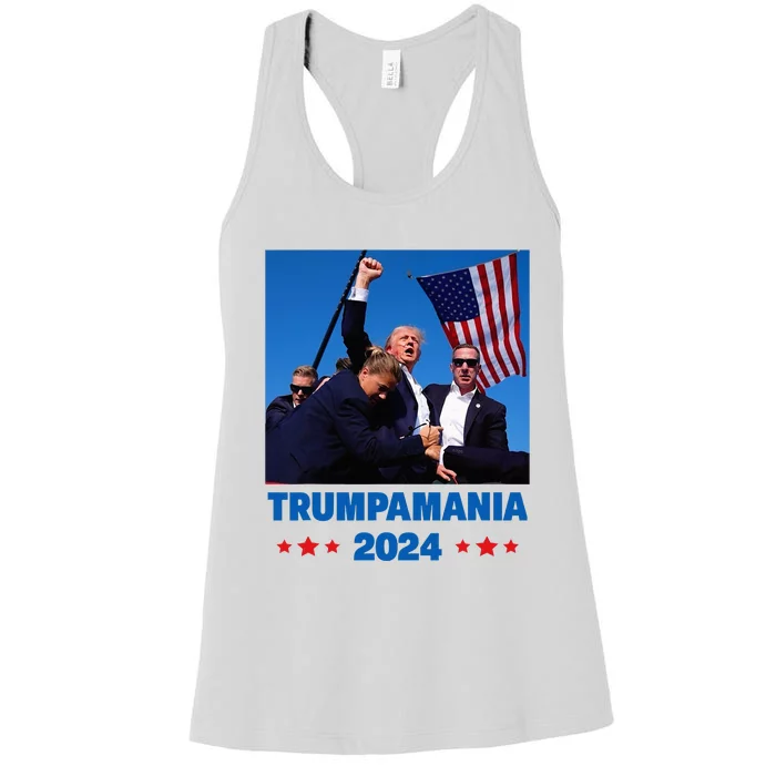 Trumpamania 2024 Let Trumpamania Run Way Brother Women's Racerback Tank