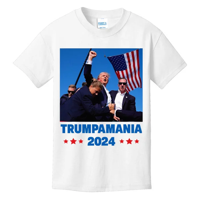 Trumpamania 2024 Let Trumpamania Run Way Brother Kids T-Shirt