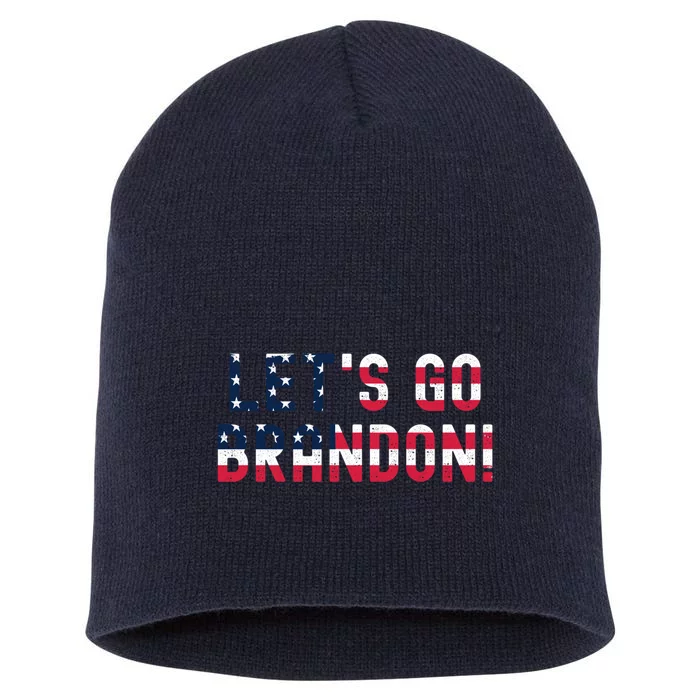 Trump 2024 LetS Go Brandon Short Acrylic Beanie