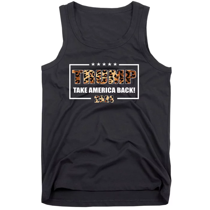 Trump 2024 Leopard | Take America Back Tank Top