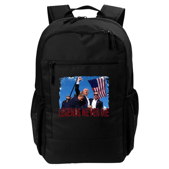 Trump 2024 Legends Never Die Survived Shot At Election Rally Daily Commute Backpack