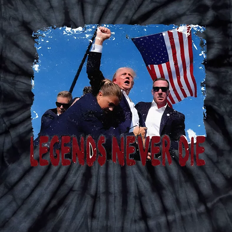 Trump 2024 Legends Never Die Survived Shot At Election Rally Tie-Dye T-Shirt