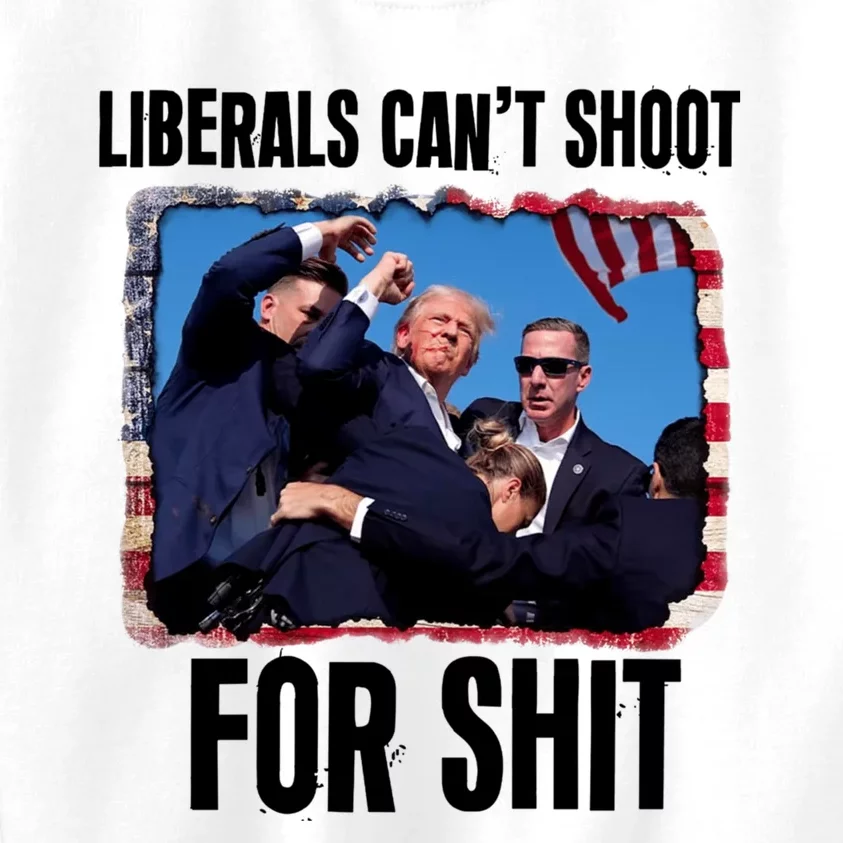 Trump 2024 Liberals Cant Shoot For Shit Kids Sweatshirt