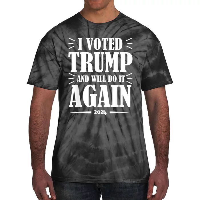 Trump 2024: Legacy Unwavering Tie-Dye T-Shirt