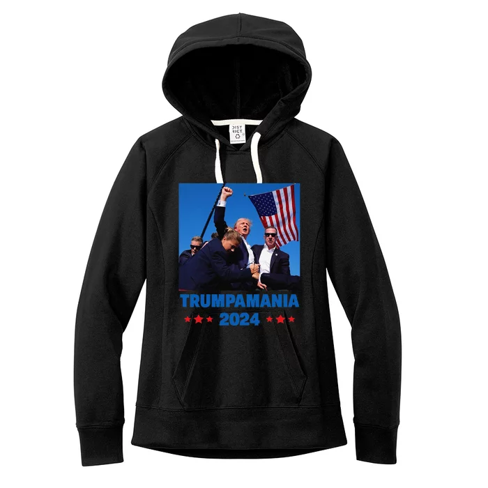 Trumpamania 2024 Let Trumpamania Run Way Brother Women's Fleece Hoodie