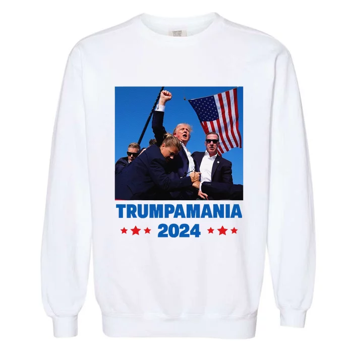 Trumpamania 2024 Let Trumpamania Run Way Brother Garment-Dyed Sweatshirt