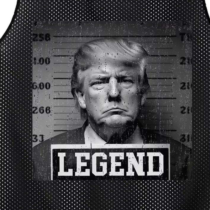 Trump 2024 Mugshot President Legend Mesh Reversible Basketball Jersey Tank