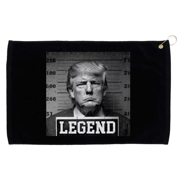 Trump 2024 Mugshot President Legend Grommeted Golf Towel