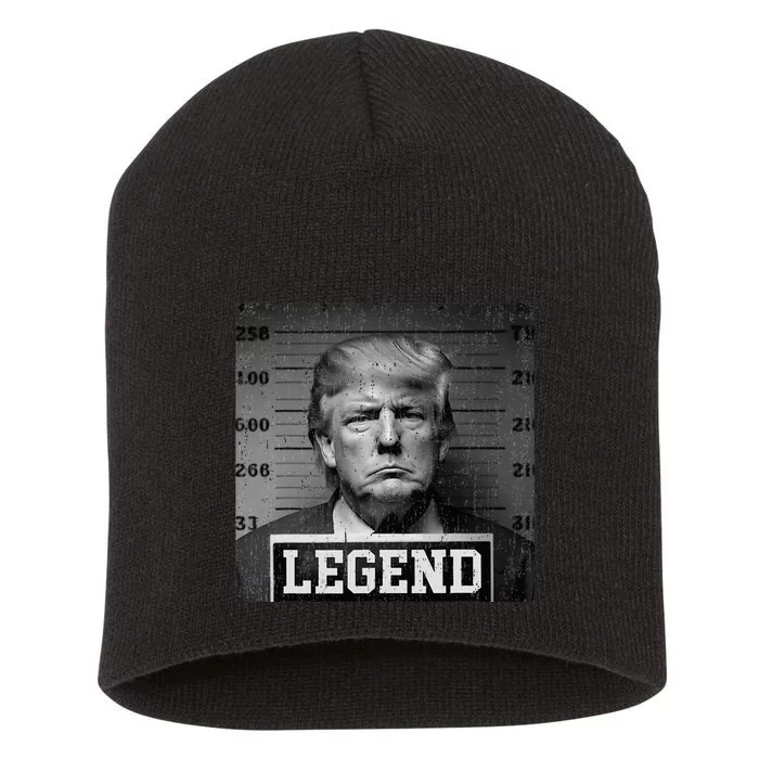 Trump 2024 Mugshot President Legend Short Acrylic Beanie