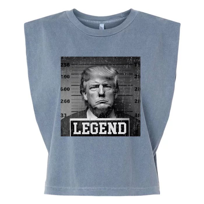 Trump 2024 Mugshot President Legend Garment-Dyed Women's Muscle Tee