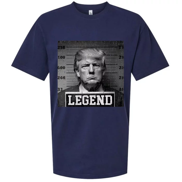 Trump 2024 Mugshot President Legend Sueded Cloud Jersey T-Shirt