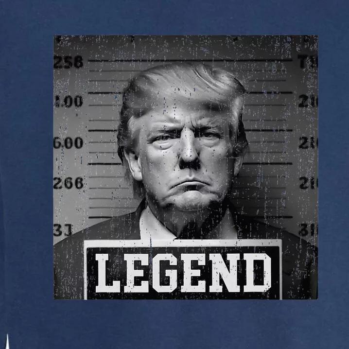 Trump 2024 Mugshot President Legend Garment-Dyed Sweatshirt