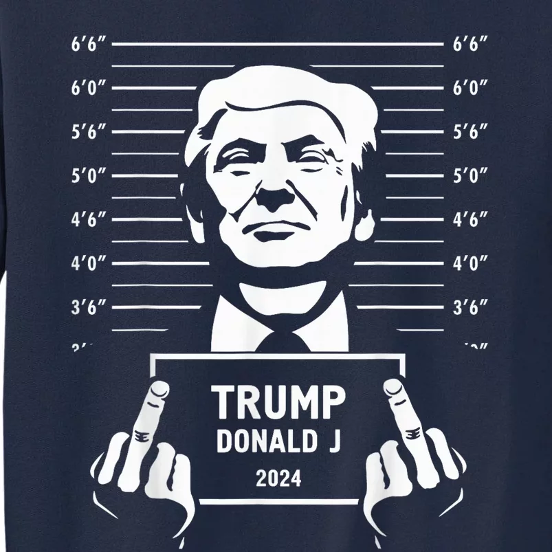 Trump 2024 Mugshot Style Poster Tall Sweatshirt