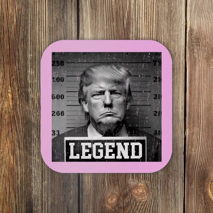 Trump 2024 Mugshot President Legend Coaster