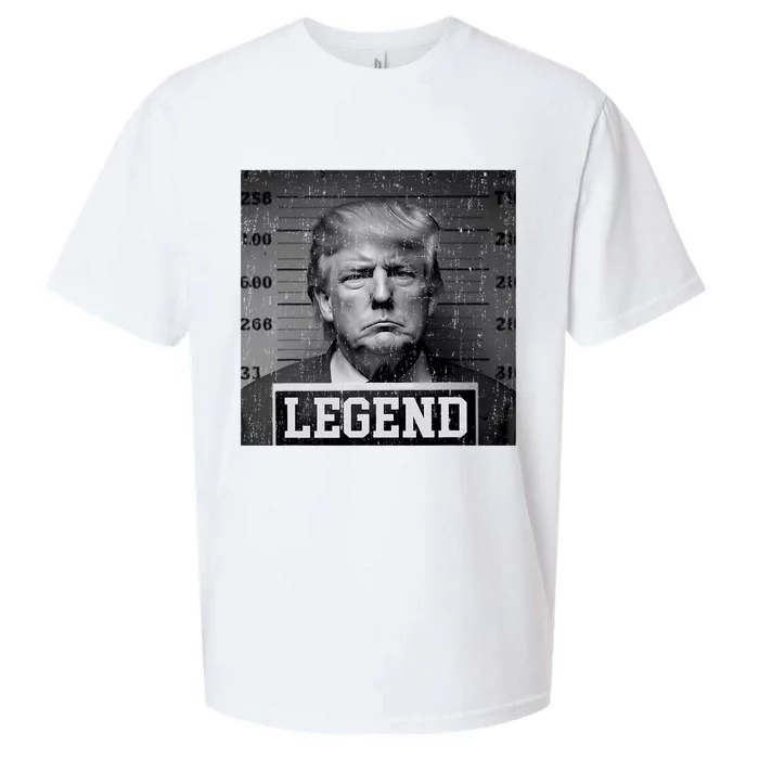 Trump 2024 Mugshot President Legend Sueded Cloud Jersey T-Shirt