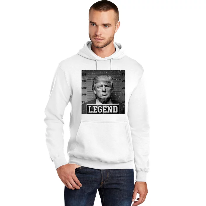 Trump 2024 Mugshot President Legend Hoodie