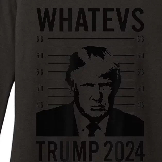 Trump 2024 Mugshot President Womens CVC Long Sleeve Shirt