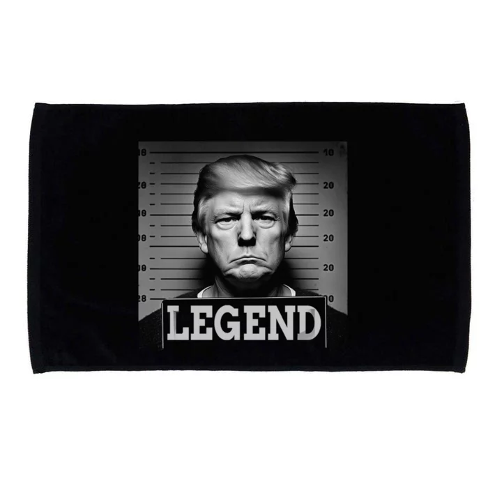 Trump 2024 Mugshot President Legend Election Free Trump Microfiber Hand Towel